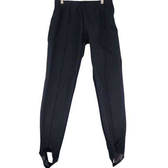 BOGNER Ski Pants Womens 12 Black Stretch Stirrup Fleece Lined Winter Euro 42